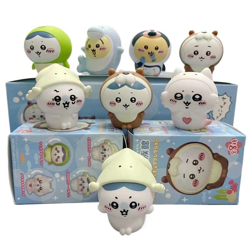 Aquarium Marina - 8 figurines/boîte Kawaii Chiikawa Aquarium –