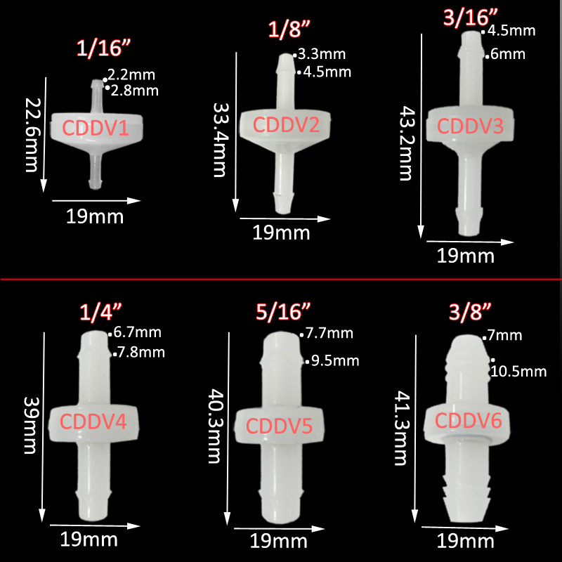 5 pièces de valve unidirection - Marine Aquarium Ozone avis et prix